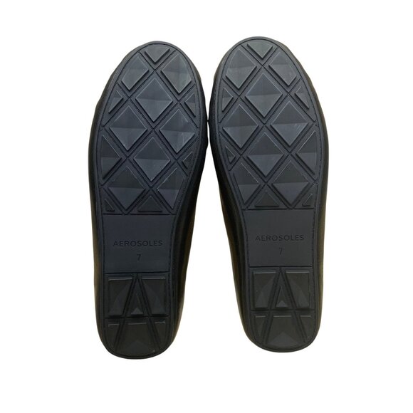 Aerosoles Women’s Black Leather Slip-On Moccasins Cody Moccasin Mules Size 7M - Picture 8 of 8